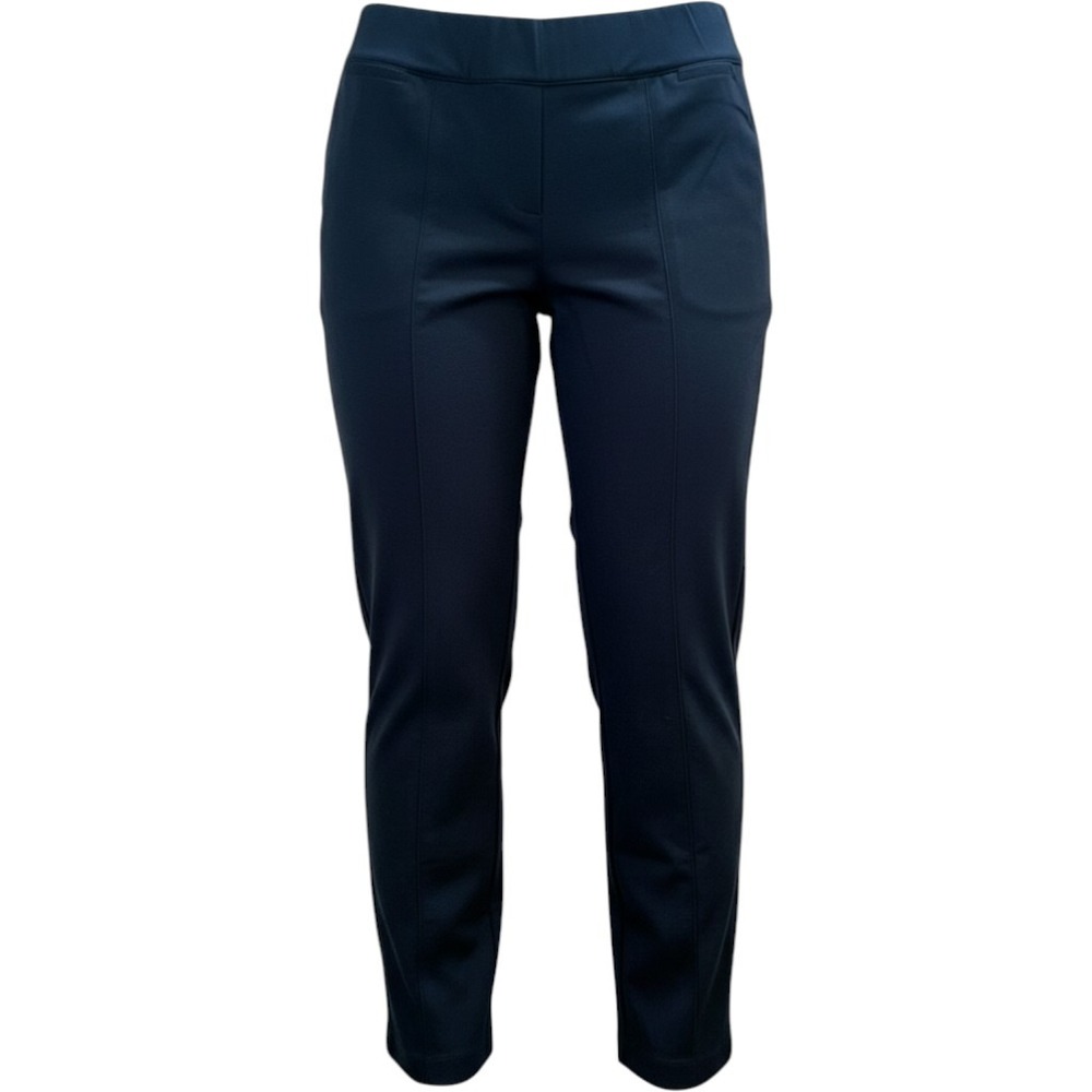 NWT Lane Bryant Black Ponte Straight Leg Mid-Rise Dress Pants 16L Long Classic